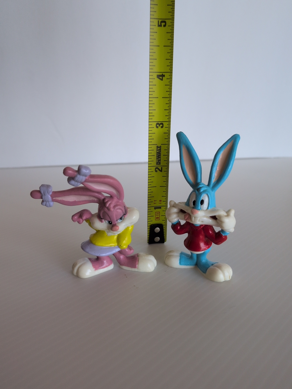 Tiny Toons Bugs Bunny & Babs Bunny 1991 Warner Bros PVC Figures Cake Topper - Picture 9 of 9